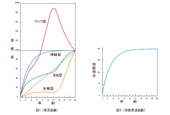 ジャクソンとスキャモンの発育曲線